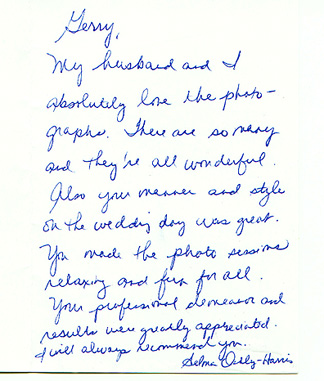 letter from bride